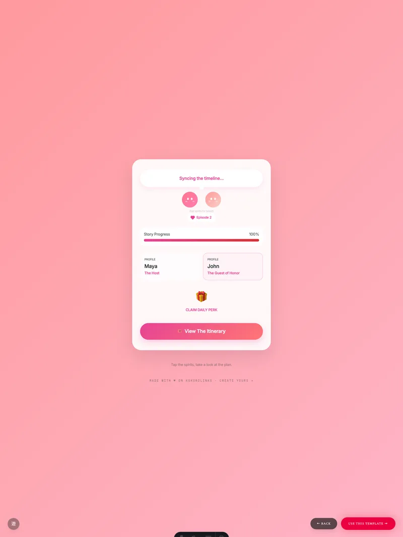 Date Playful template preview